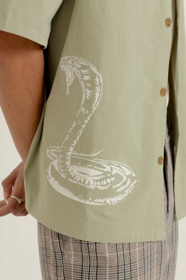 Camisa Rhythm Bowlo Vintage Green – foto 3