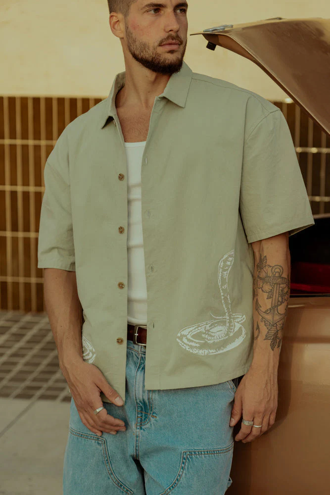 Camisa Rhythm Bowlo Vintage Green – foto 5