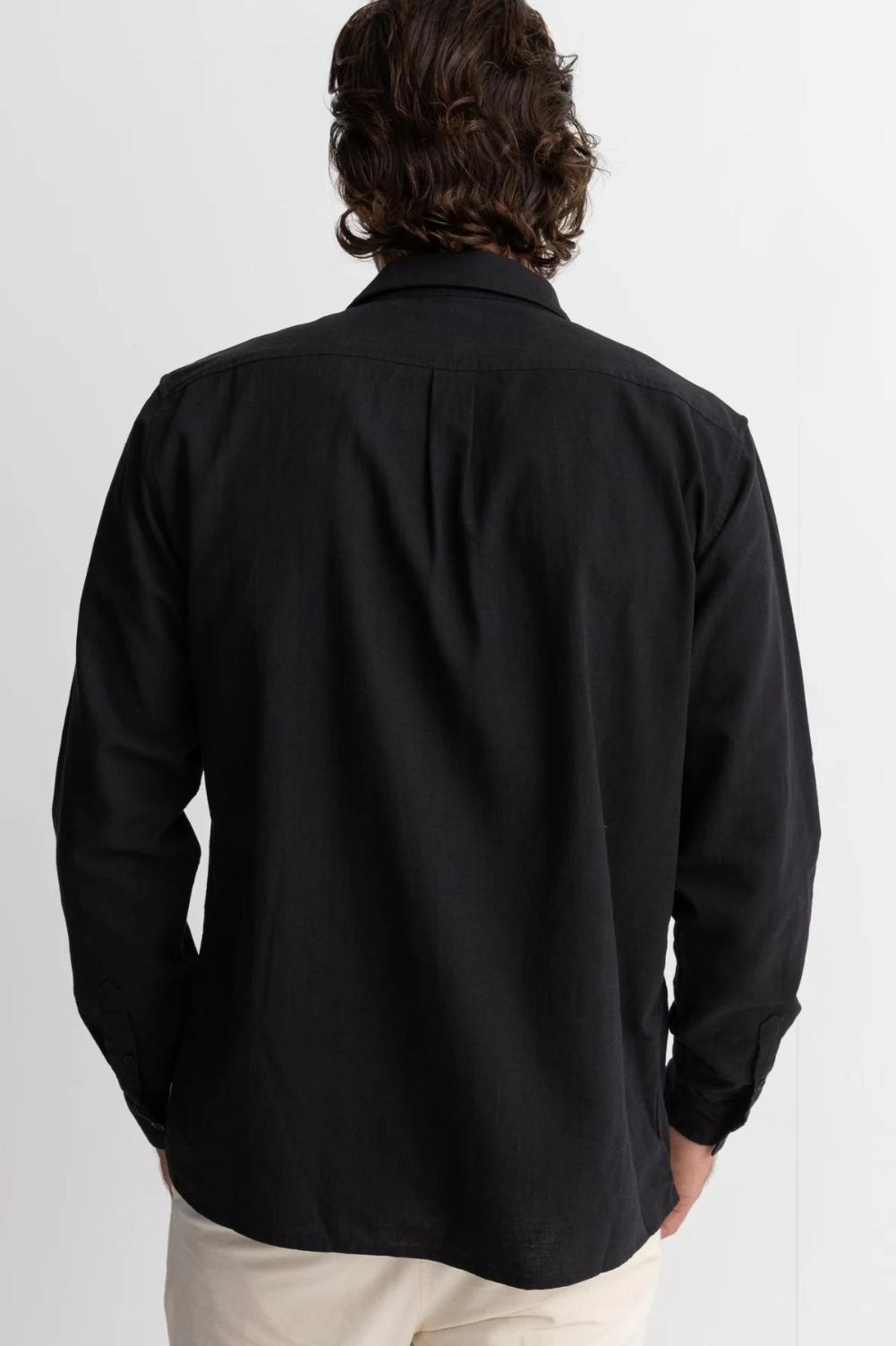 Camisa M/L Rhythm Classic Linen Vintage Black – foto 2