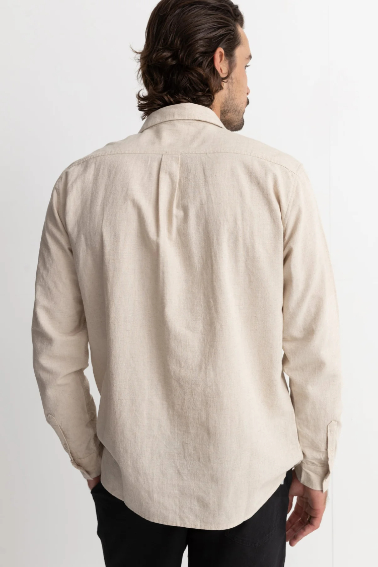 Camisa M/L Rhythm Classic Linen Sand – foto 2