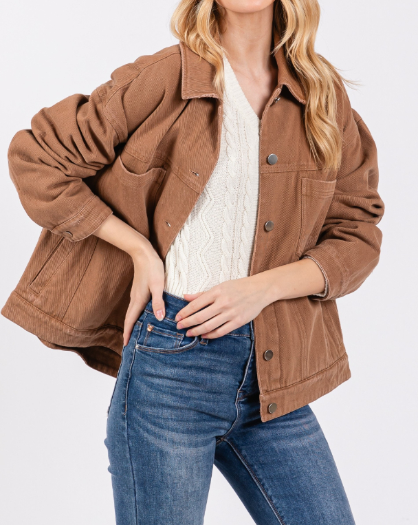 Shacket Desert Button Camel – foto 3
