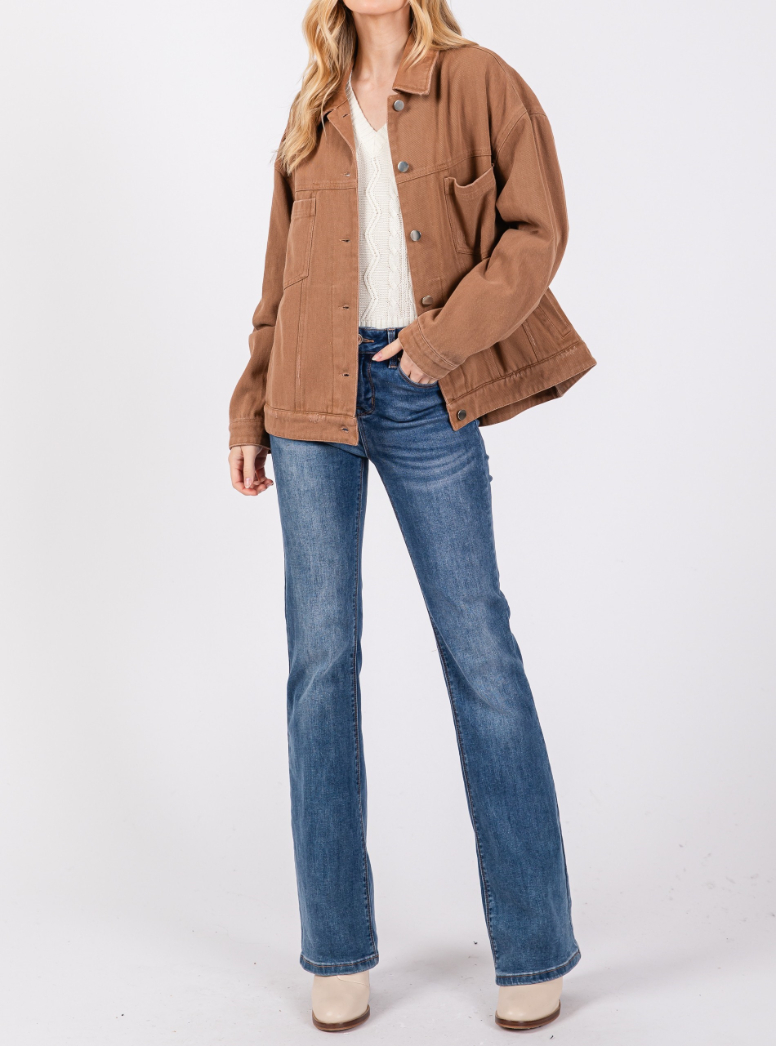 Shacket Desert Button Camel – foto 5