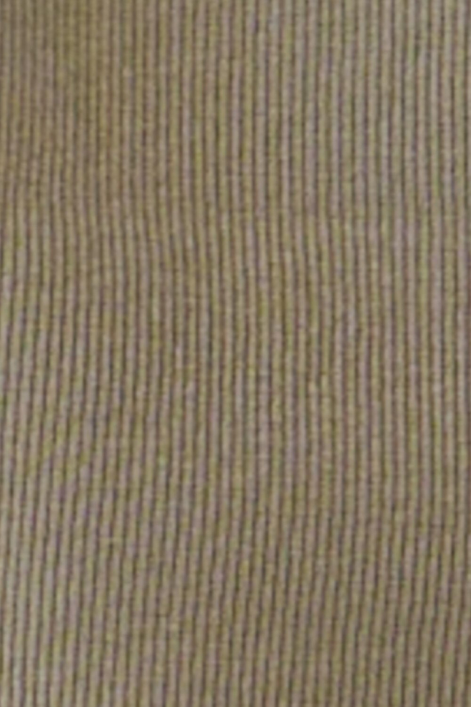 Blusa Round Neck Ribbed Sleeves Olive – foto 6