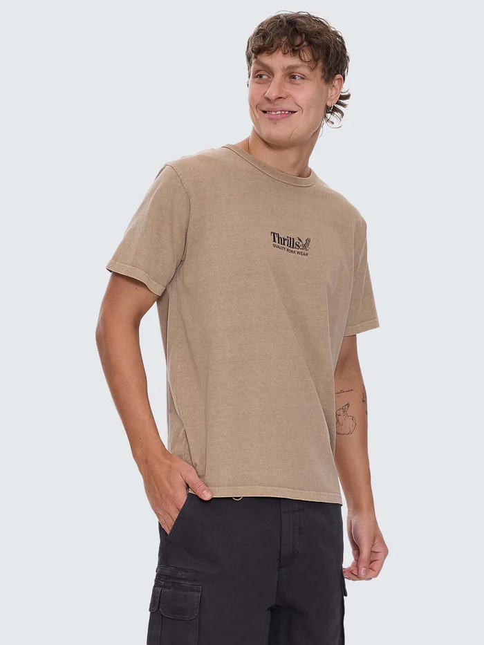 Camiseta Thrills Workwear Sand – foto 3
