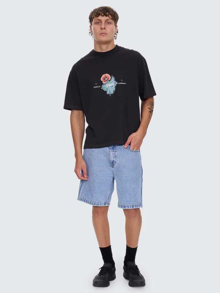 Camiseta Thrills Deadly Popular Box Oversize Crop Black – foto 4