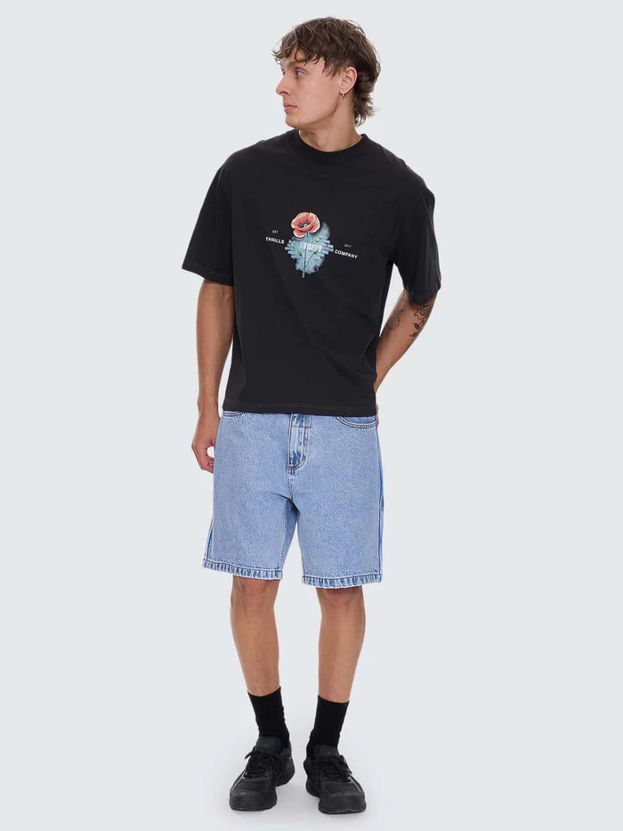 Camiseta Thrills Deadly Popular Box Oversize Crop Black – foto 6