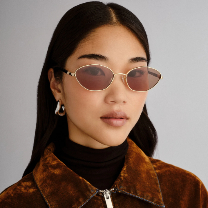 Lentes Le Specs Le Bebe Gold / Brown Mono – foto 4