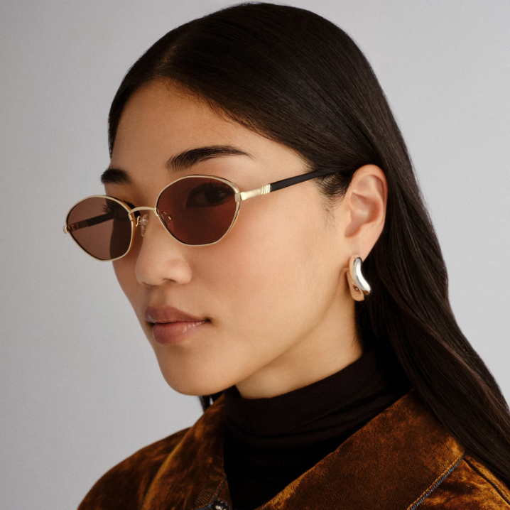 Lentes Le Specs Le Bebe Gold / Brown Mono – foto 5