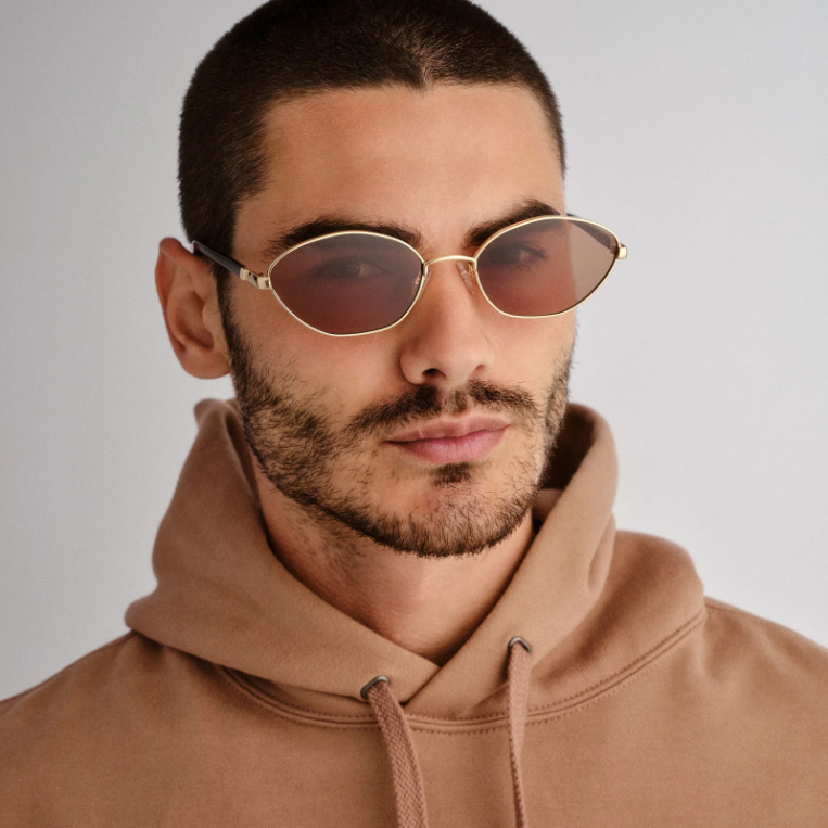 Lentes Le Specs Le Bebe Gold / Brown Mono – foto 6