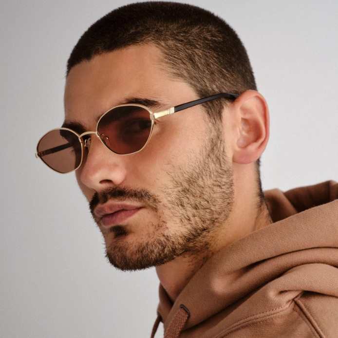 Lentes Le Specs Le Bebe Gold / Brown Mono – foto 7