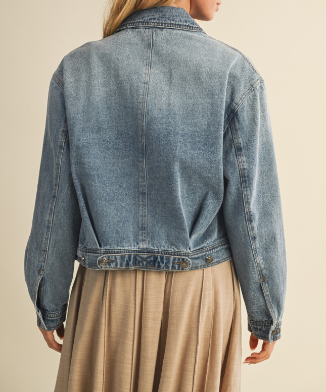 Jacket Trucker Washed Denim S