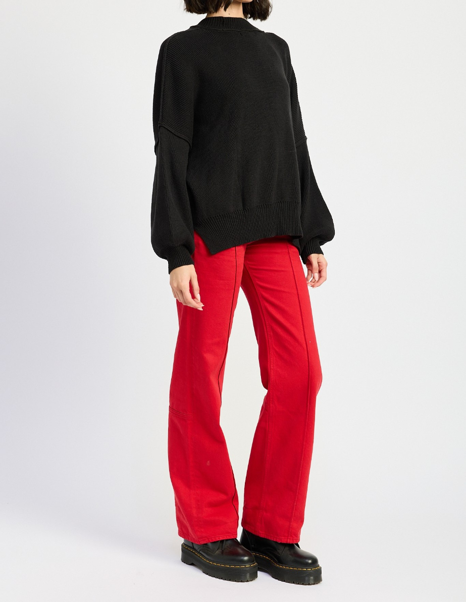 Sweater Over Fitted Black – foto 4