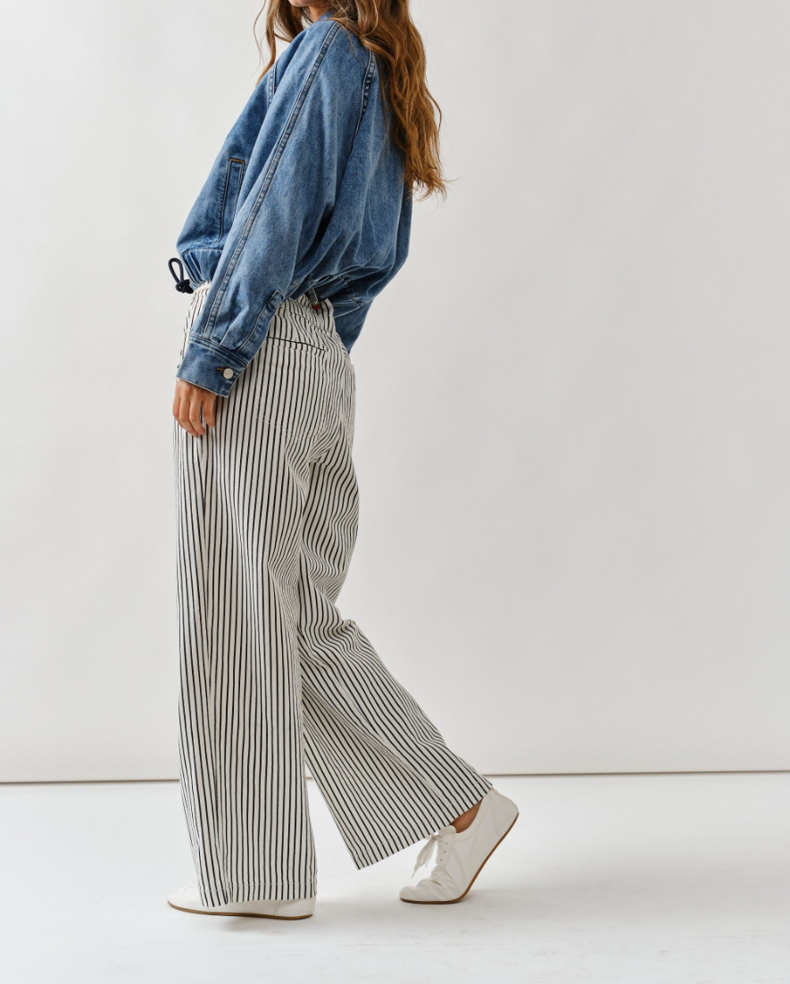Jacket Denim String Waist Medium Wash Denim – foto 4