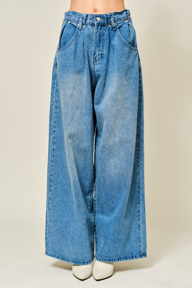 Jeans Extension Waist Wide Leg Denim – foto 3