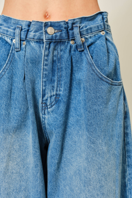 Jeans Extension Waist Wide Leg Denim – foto 5