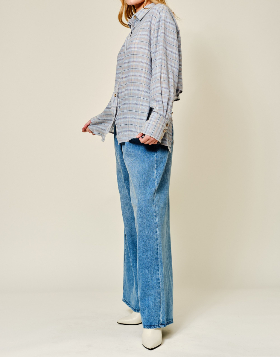 Jeans Extension Waist Wide Leg Denim – foto 8