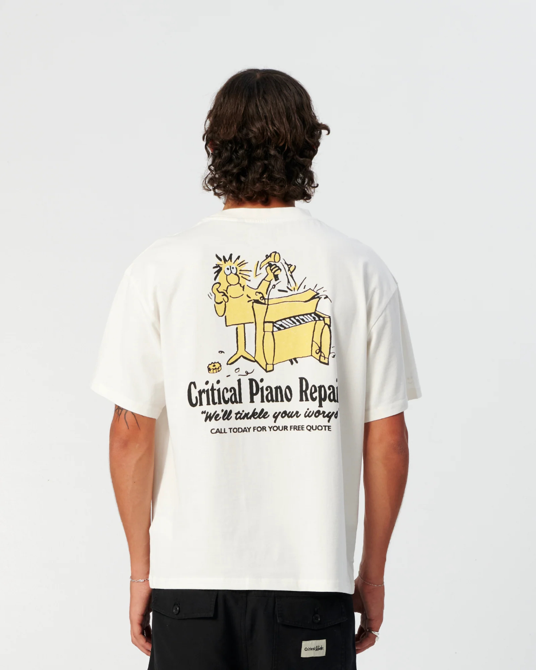 Camiseta TCSS Piano Repairs Vintage White – foto 1