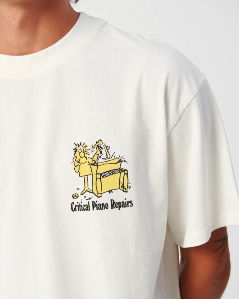 Camiseta TCSS Piano Repairs Vintage White – foto 2