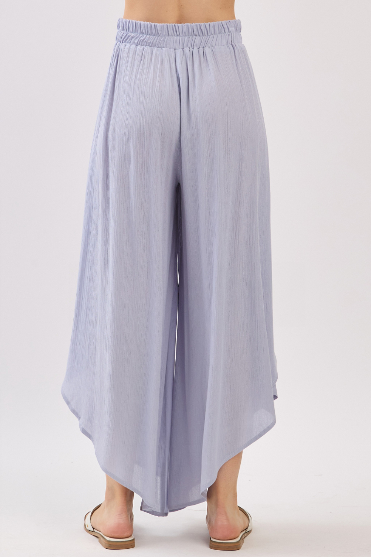 Pantalon Overlap Front Split Wide Metal S – foto 6