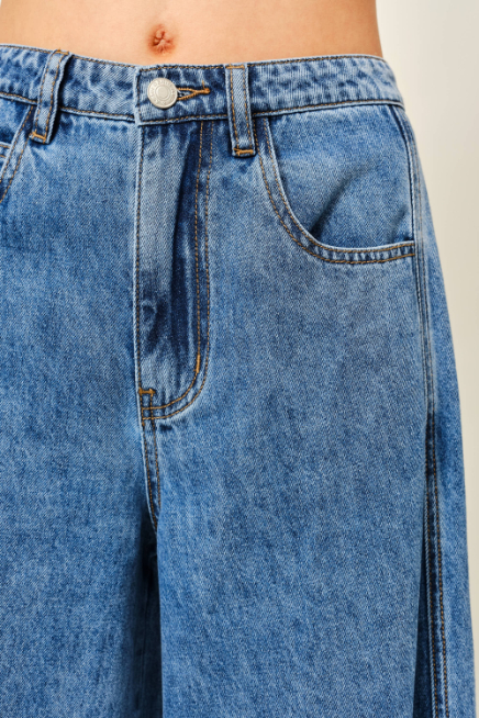 Pantalon Soft Wide Detail Waist M. Denim – foto 5