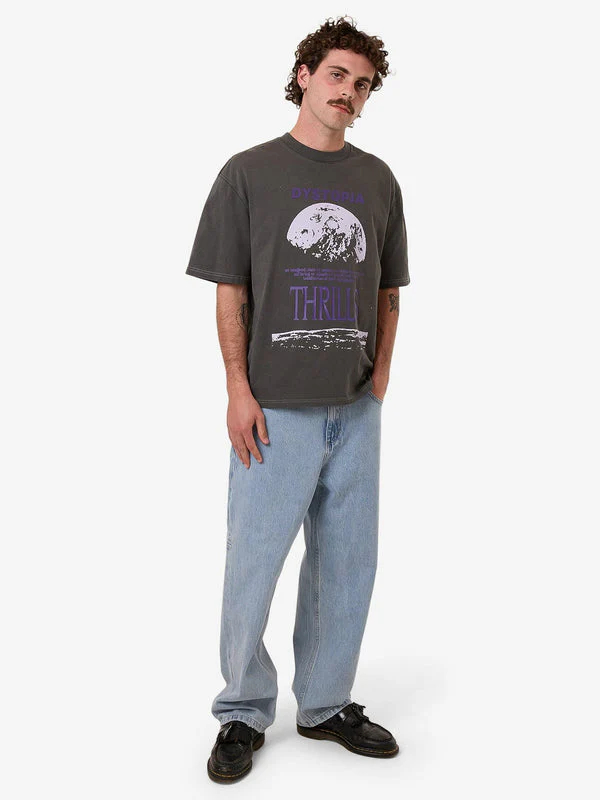 Camiseta Thrills Dystopia Box Oversize Black – foto 5