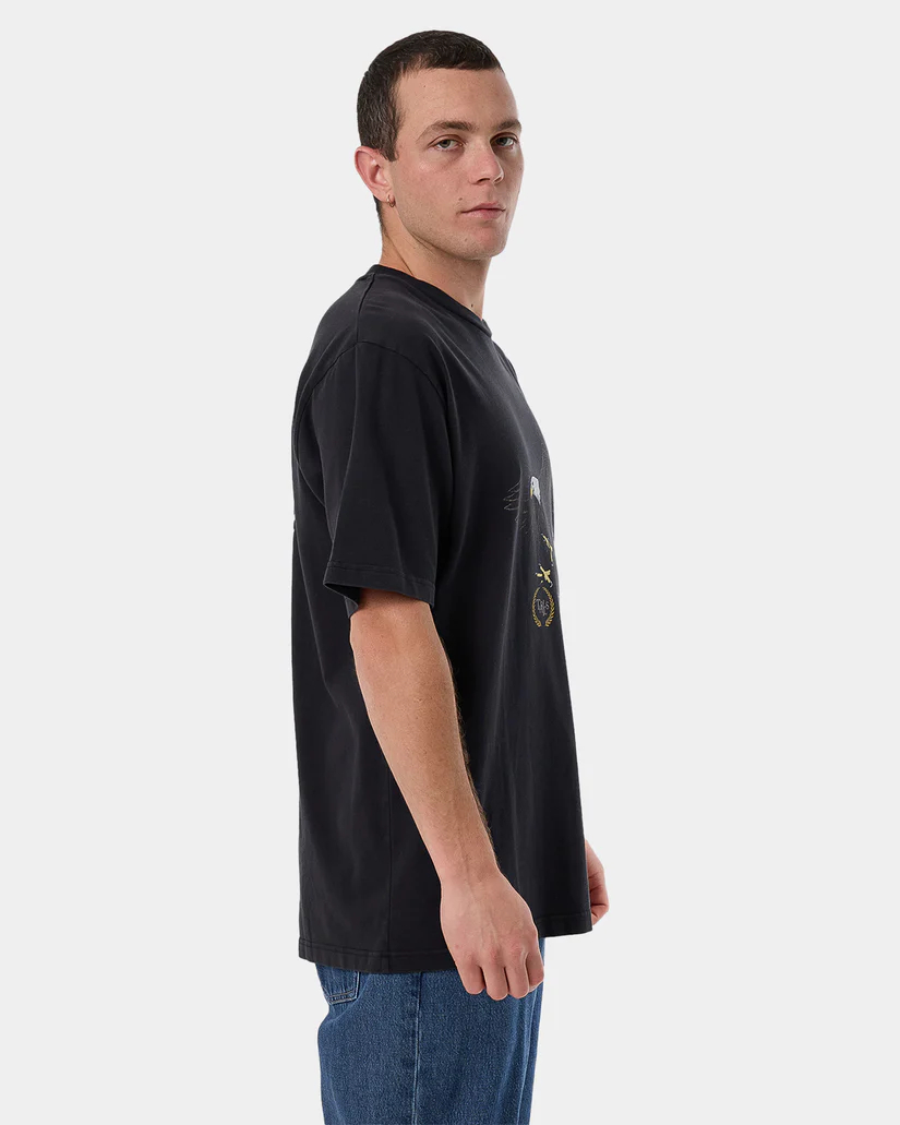 Camiseta Thrills Speed Tour Oversize Washed Black – foto 4