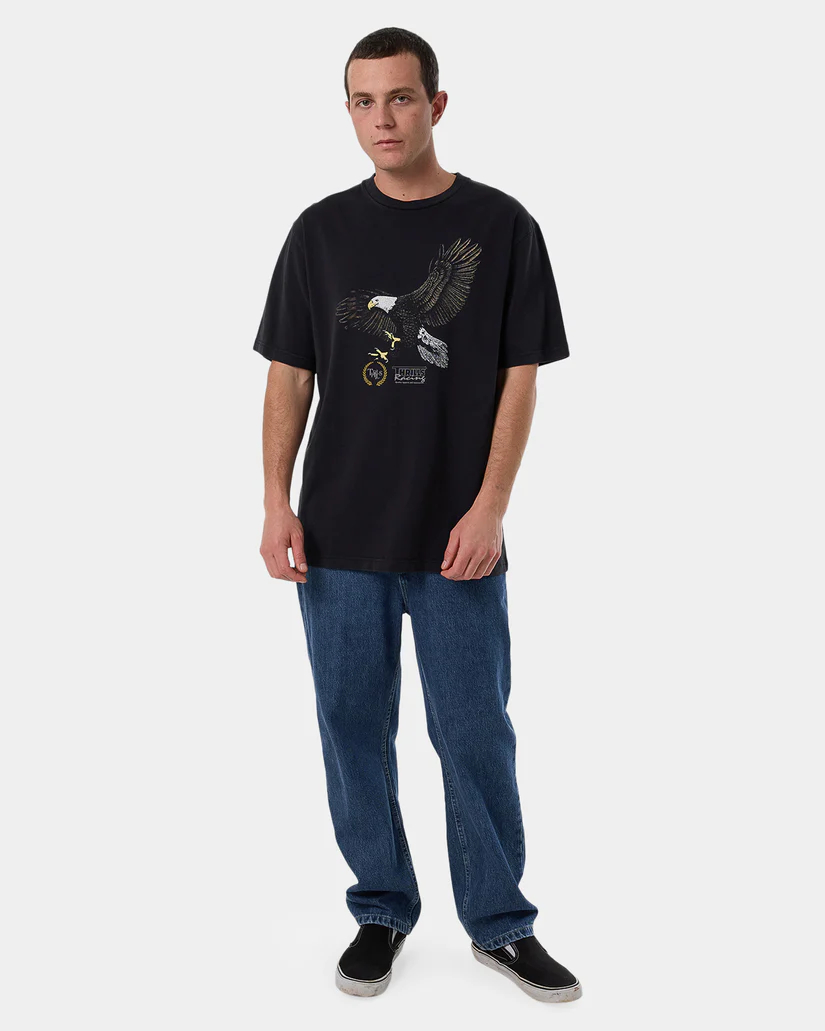 Camiseta Thrills Speed Tour Oversize Washed Black – foto 5