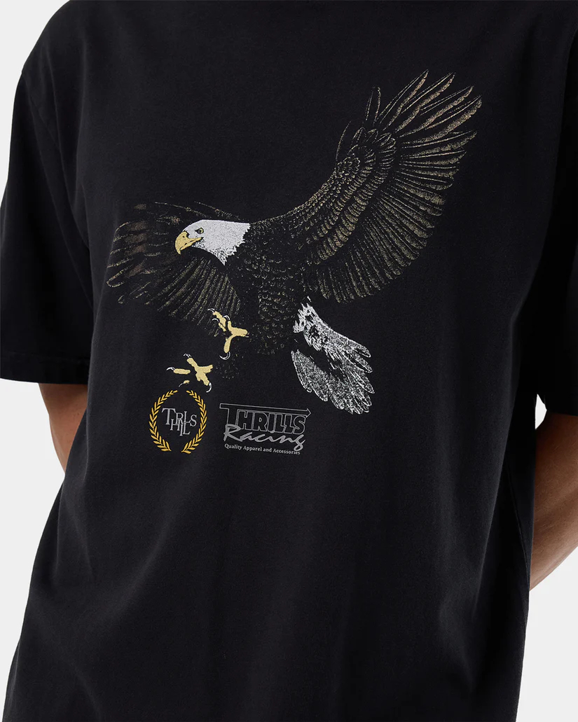 Camiseta Thrills Speed Tour Oversize Washed Black – foto 6