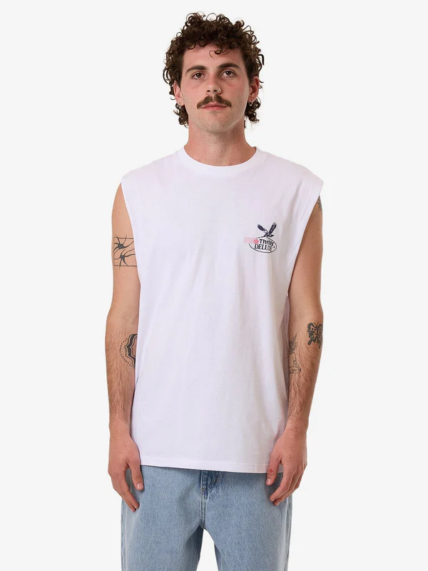 Camiseta Muscle Thrills Deluxe White