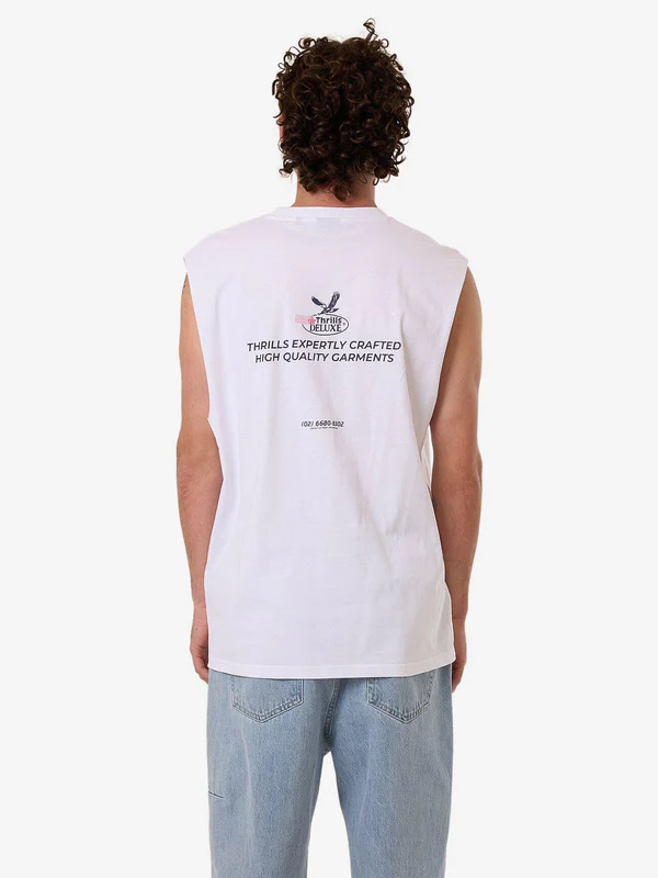 Camiseta Muscle Thrills Deluxe White