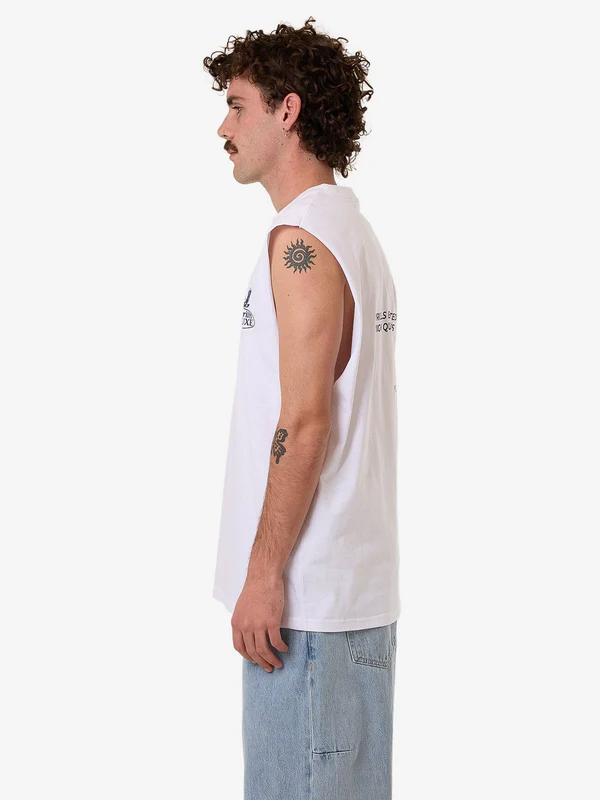 Camiseta Muscle Thrills Deluxe White – foto 4