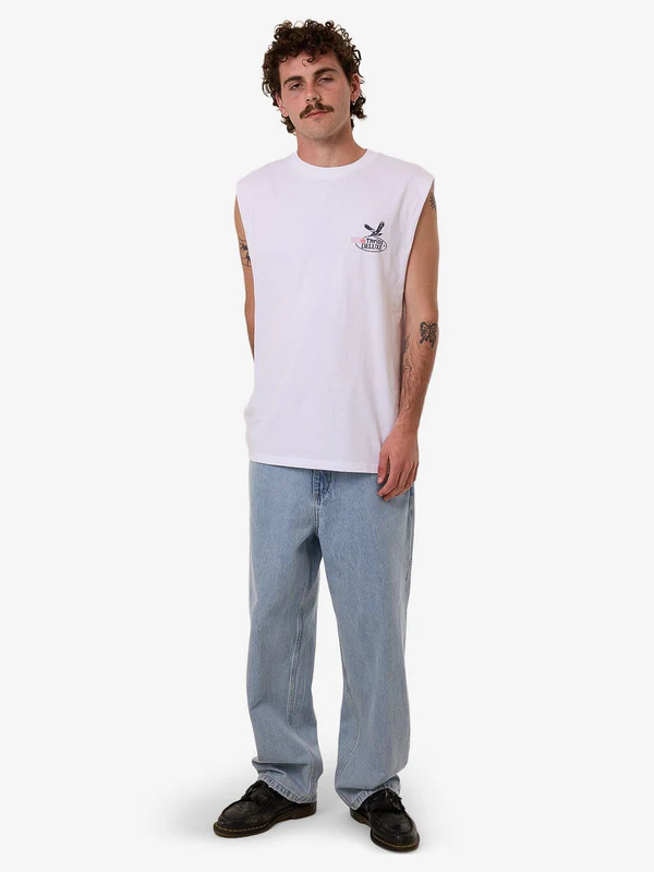 Camiseta Muscle Thrills Deluxe White – foto 5