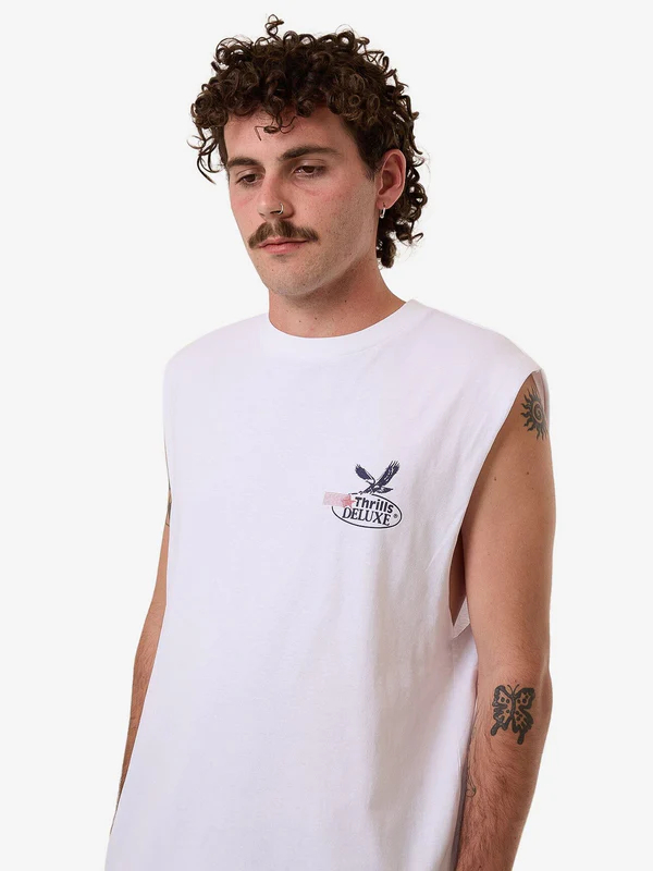 Camiseta Muscle Thrills Deluxe White – foto 6