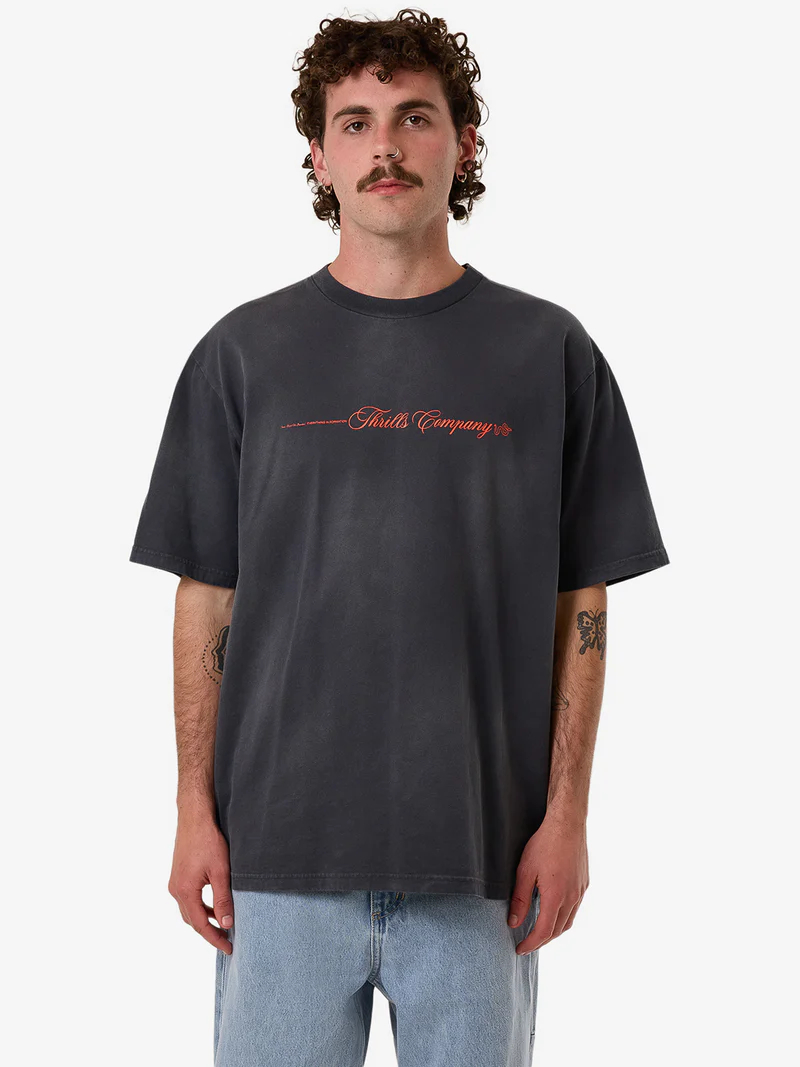 Camiseta Thrills Blends Oversize India Ink Fade