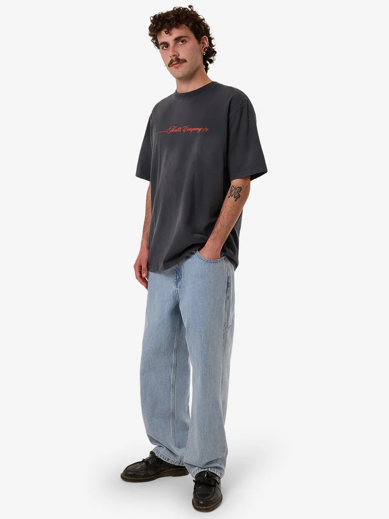 Camiseta Thrills Blends Oversize India Ink Fade – foto 4