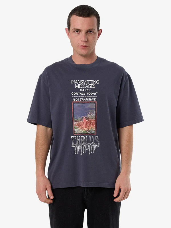 Camiseta Thrills 1 800 Transmit Box Oversize Ebony