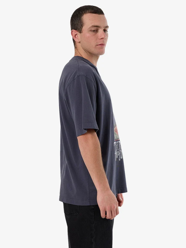 Camiseta Thrills 1 800 Transmit Box Oversize Ebony – foto 4