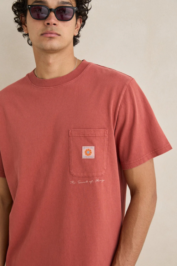 Camiseta Rhythm Vintage Pocket Vintage Clay – foto 1