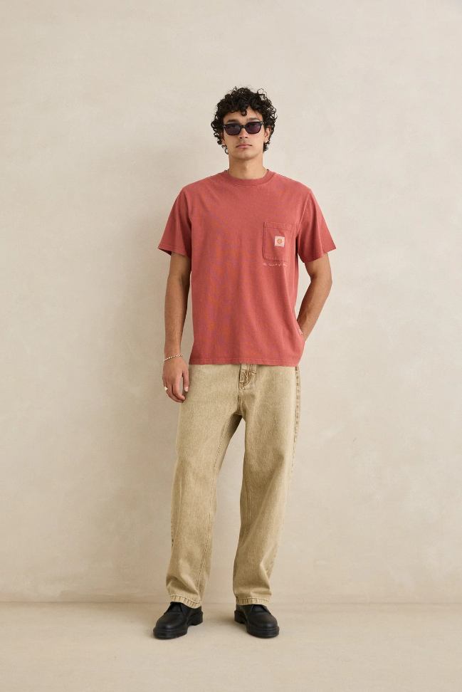 Camiseta Rhythm Vintage Pocket Vintage Clay – foto 3