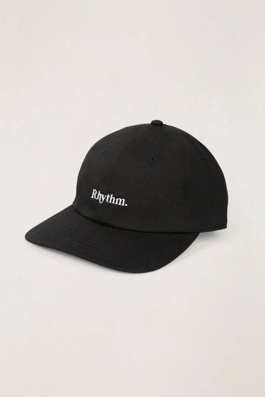 Gorra Rhythm Essential Brushed Twill Black – foto 1