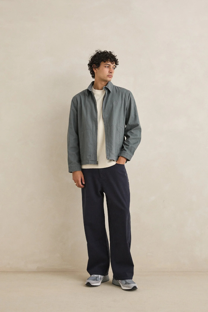 Jacket Rhythm Awake Herringbone Charcoal – foto 3