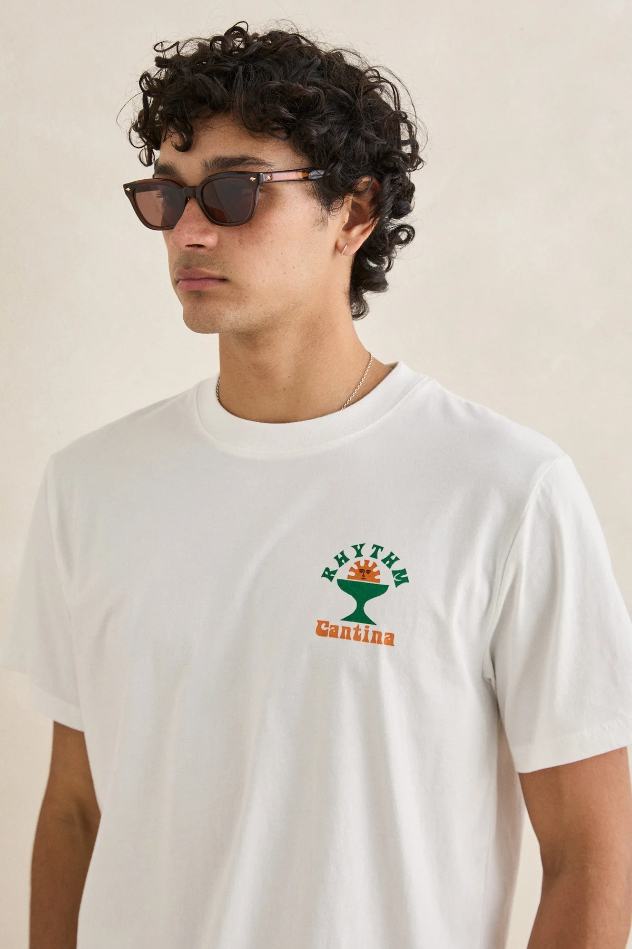 Camiseta Rhythm Cantina Vintage White – foto 4