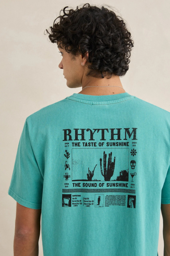 Camiseta Rhythm Cactus Vintage Wasabi – foto 2
