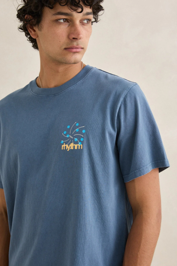 Camiseta Rhythm High Vintage Sea Blue – foto 1