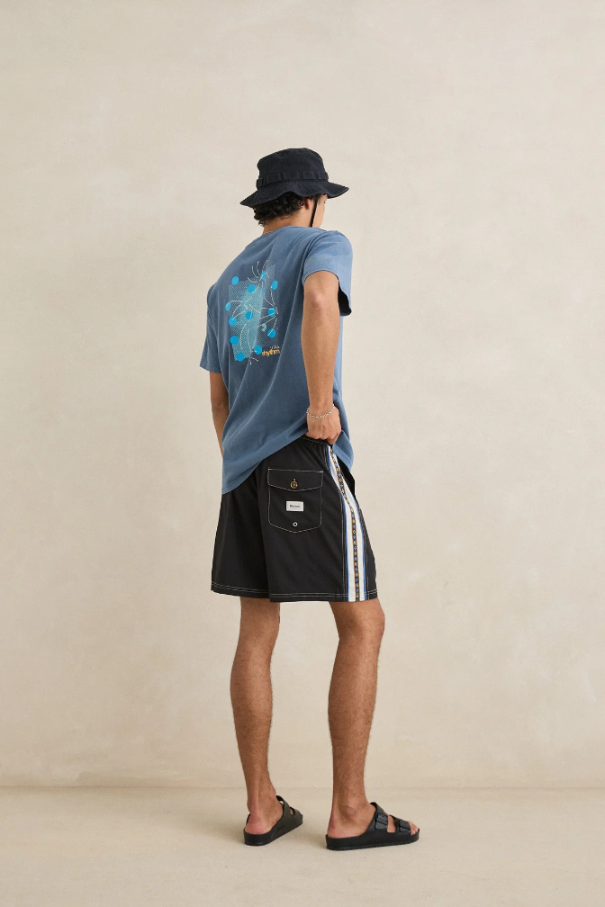 Camiseta Rhythm High Vintage Sea Blue – foto 2