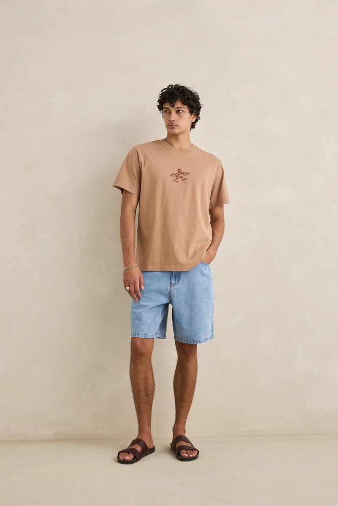 Short Rhythm Toby Denim Stone Wash – foto 5