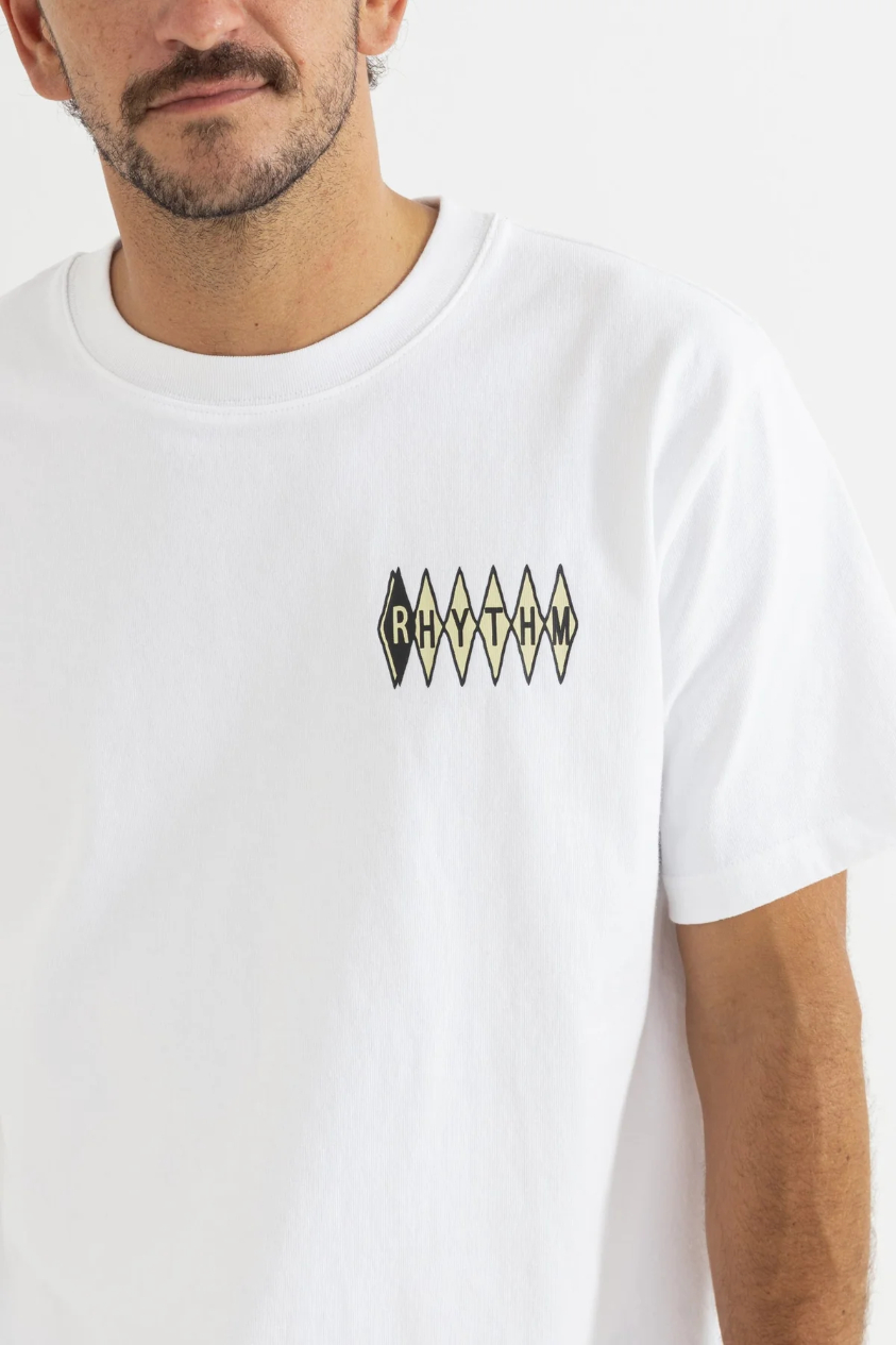 Camiseta Rhythm Poolroom Vintage White – foto 3