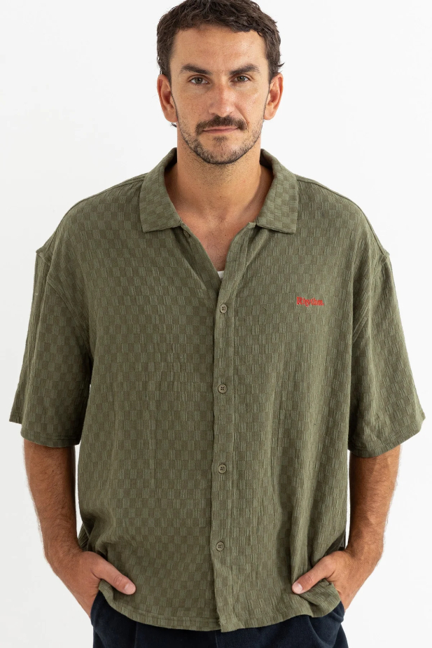 Camisa Rhythm Wash Check Relaxed Green – foto 1