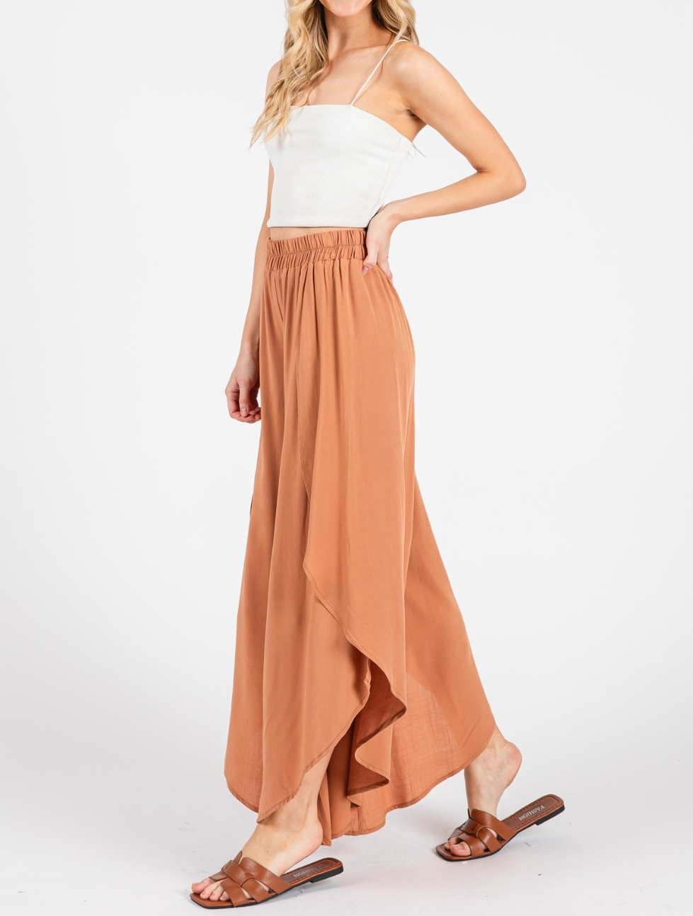Pantalon Overlap Round Pre-Washed Black Cinnamon – foto 3