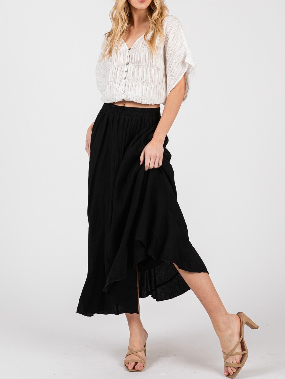 Enagua Layers Maxi Black – foto 3